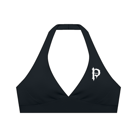 Sculpt Halter Sports Bra (Black)