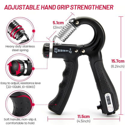 Grip Strengthener, 5 kg–60 kg